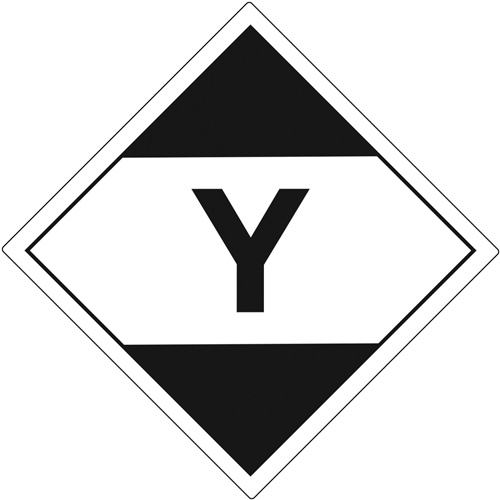 &eacute;tiquettes de quantit&eacute; limit&eacute;e pour transport a&eacute;rien Y, 4" lo x 4" la, Noir sur blanc Northern Industrial Supply Inc.