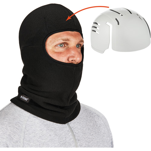 Passe-montagne avec fermeture &agrave; glissi&egrave;re et casque antichoc &agrave; ins&eacute;rer N-Ferno, Molleton/Polyester, Noir Northern Industrial Supply Inc.