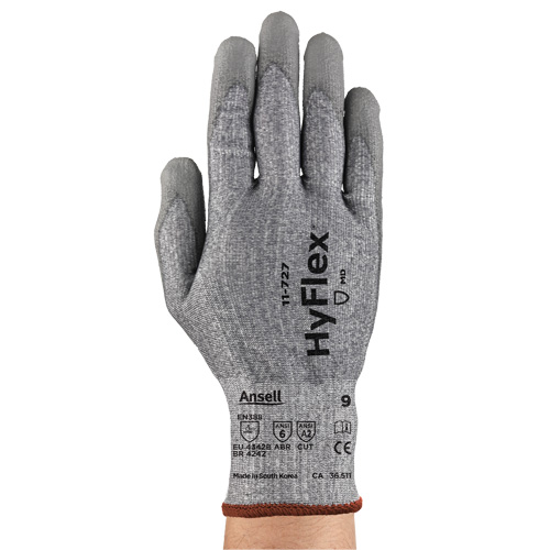 Gants r&eacute;sistant aux coupures HyFlex s&eacute;rie 11-727, Taille 11, Calibre 15, Rev&ecirc;tement Polyur&eacute;thane, Enveloppe en Intercept, ASTM ANSI niveau A2/EN 388 niveau B Northern Industrial Supply Inc.