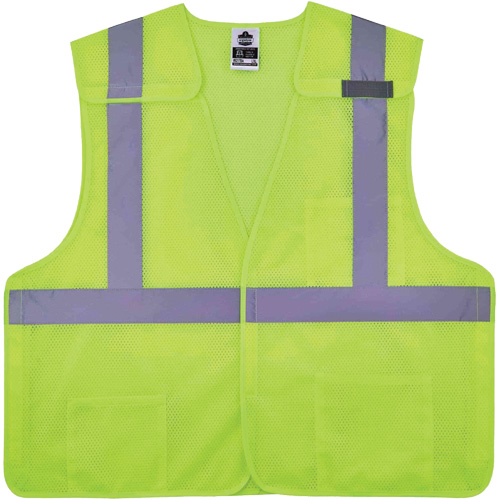 GloWear 8217BA Breakaway Mesh Safety Vest, High Visibility Lime-Yellow, Medium/Small, Polyester Northern Industrial Supply Inc.