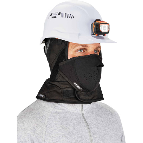 N-Ferno&reg; 3-Layer Winter Hard Hat Liner with Mouthpiece, Fleece Lining, One Size, Black Northern Industrial Supply Inc.