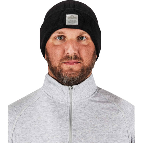 N-Ferno&reg; Rib Knit Beanie Hat, One Size, Black Northern Industrial Supply Inc.