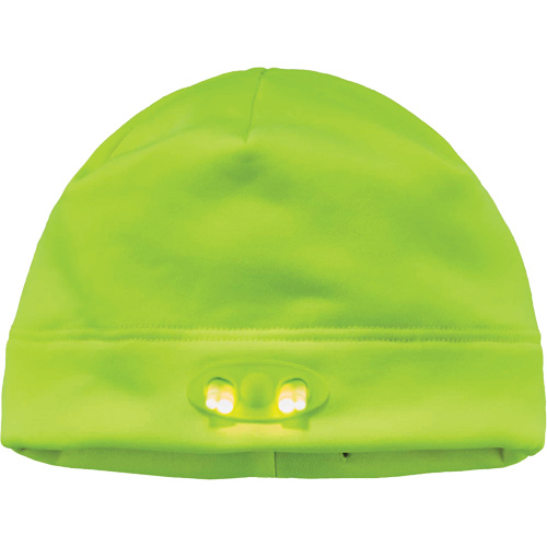 Bonnet N-Ferno &agrave; lumi&egrave;res DEL, Taille unique, Vert lime haute visibilit&eacute; Northern Industrial Supply Inc.