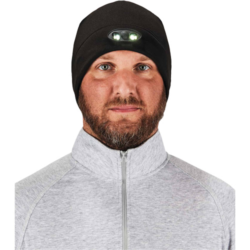 N-Ferno&reg; Skull Cap Beanie Hat with LED Lights, One Size, Orange Northern Industrial Supply Inc.