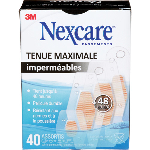 Nexcare Max-Hold Waterproof Bandages, Assorted, Plastic, Sterile Northern Industrial Supply Inc.