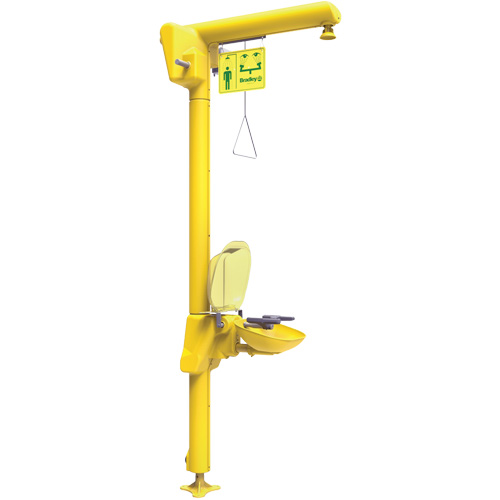 Halo Heat Trace Shower & Eye/Face Wash Unit, Pedestal Northern Industrial Supply Inc.