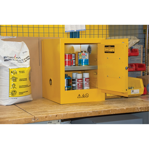 Armoire pour produits inflammables, 4 gal., 1 Porte(s), 17" La x 22" h x 18" p Northern Industrial Supply Inc.