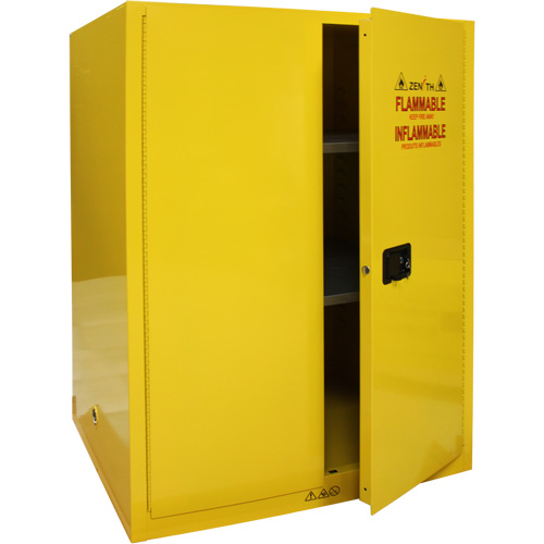 Flammable Storage Cabinet, 90 Gal., 2 Door, 43" W x 66" H x 34" D Northern Industrial Supply Inc.
