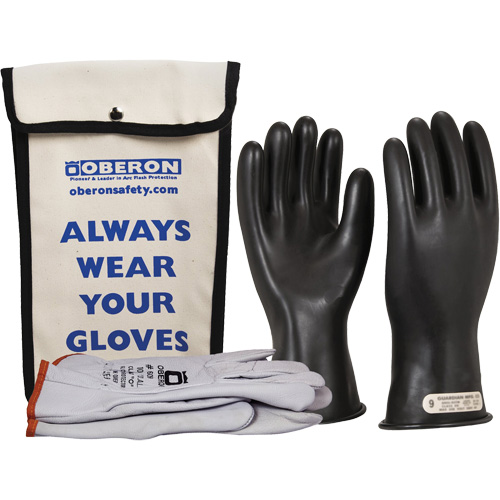Ensemble de gants en caoutchouc pour l'&eacute;lectricit&eacute; de classe 0, 10, 11" lo, 20 cal/cm², NFPA 70E Northern Industrial Supply Inc.