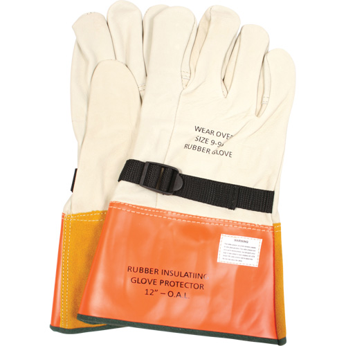 Leather Protector Gloves with Strap, Size 8, 12" L Northern Industrial Supply Inc.