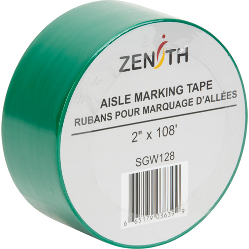 Aisle Marking Tape, 2" x 108', PVC, Green Northern Industrial Supply Inc.