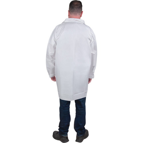 Sarraus de laboratoire de protection, Microporeux, Blanc, Moyen Northern Industrial Supply Inc.