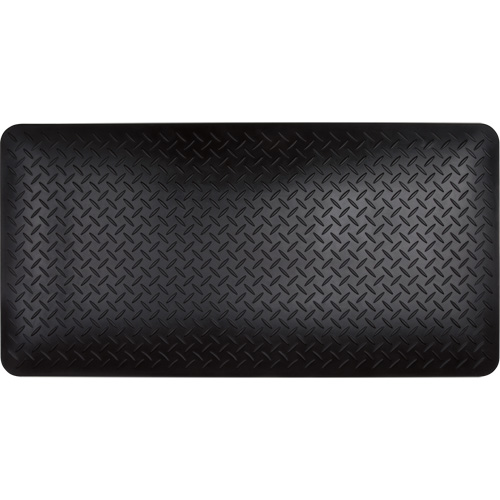 Anti-Fatigue Matting, Diamond, 1-2/3' x 3-1/4' x 3/4", Black, Polyurethane Northern Industrial Supply Inc.