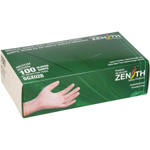 Gants jetables, Petit, Vinyle, 4,5 mils, Sans poudre, Transparent, Classe 2 Northern Industrial Supply Inc.