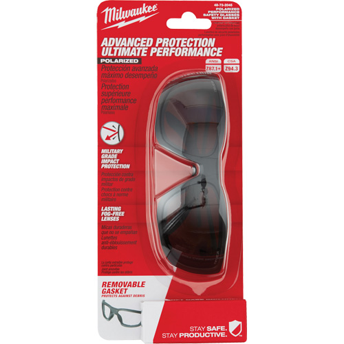 Performance Safety Glasses with Gasket, Black Lens, Polarized, Meets/Exceeds CSA Z94.3 Northern Industrial Supply Inc.