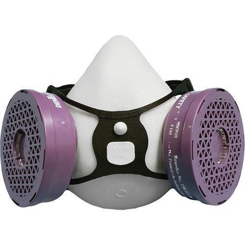 Comfort-Air&reg; 400Nx Black Half Mask without Exhalation Valve P100 Kit, Elastomer/Rubber, Small/Medium Northern Industrial Supply Inc.
