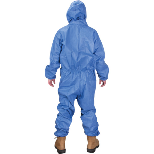 Hooded Coveralls, Medium, Blue, SMS Northern Industrial Supply Inc.