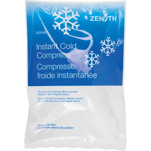 Instant Compress, Cold, Single Use, 6" x 9" Northern Industrial Supply Inc.