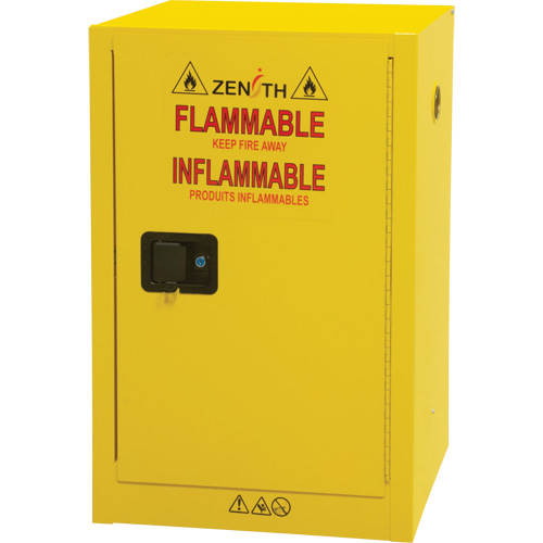 Flammable Aerosol Storage Cabinet, 12 gal., 1 Door, 23" W x 35" H x 18" D Northern Industrial Supply Inc.
