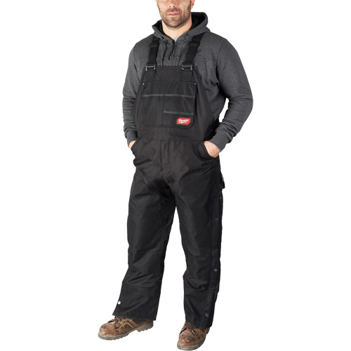 Salopette GridIron courte avec fermeture &agrave; glissi&egrave;re jusqu'&agrave; la cuisse, Hommes, 2T-Grand, Noir Northern Industrial Supply Inc.
