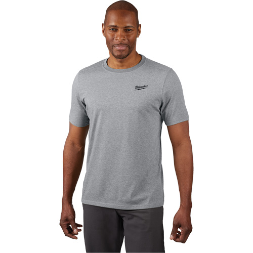 Hybrid Work Tee Shirt, Men's, Small, Grey Northern Industrial Supply Inc.