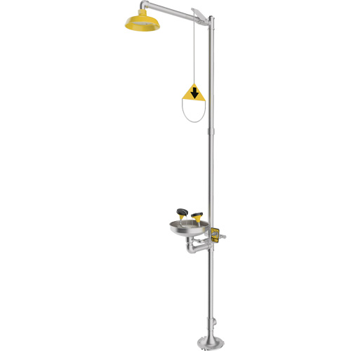 Combination Emergency Shower & Eyewash Station, Pedestal Northern Industrial Supply Inc.
