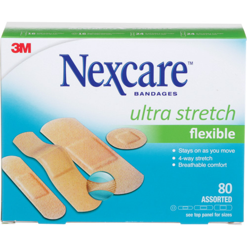 Pansements ultra-extensibles Nexcare, Assorti, Plastique, Non st&eacute;rile Northern Industrial Supply Inc.