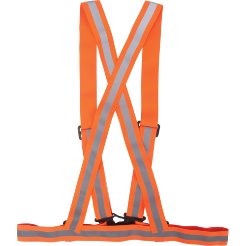 Traffic Harness, High Visibility Orange, Silver Reflective Colour, Medium Northern Industrial Supply Inc.