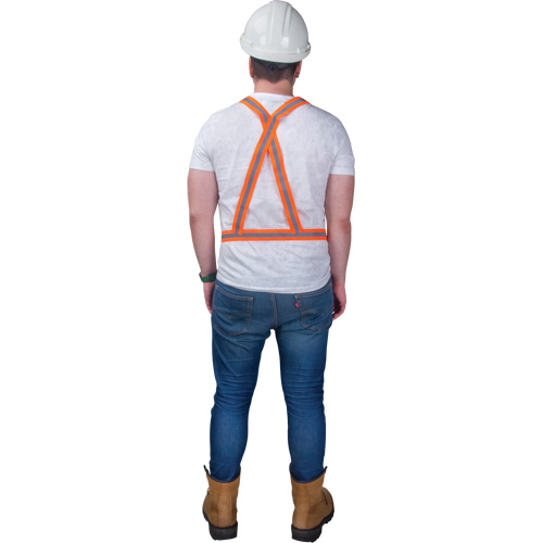 Traffic Harness, High Visibility Orange, Silver Reflective Colour, Medium Northern Industrial Supply Inc.