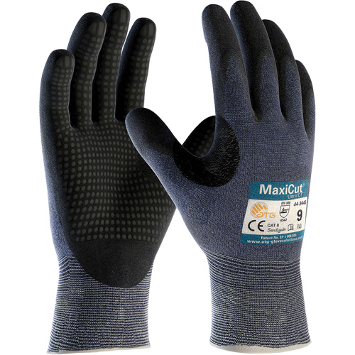 Gants ATG MaxiCut Ultra DT, Taille Grand, Calibre 15, Rev&ecirc;tement Nitrile, Enveloppe en Fil technique, ASTM ANSI niveau A3/EN 388 niveau 5/EN 388 niveau C Northern Industrial Supply Inc.
