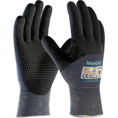 Gants ATG MaxiCut Ultra DT, Taille Grand, Calibre 15, Rev&ecirc;tement Nitrile, Enveloppe en Fil technique, ASTM ANSI niveau A3/EN 388 niveau 5/EN 388 niveau C Northern Industrial Supply Inc.