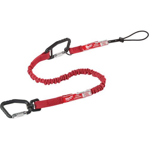 Quick-Connect Locking Tool Lanyard, Bungee, Carabiner/Loop Northern Industrial Supply Inc.