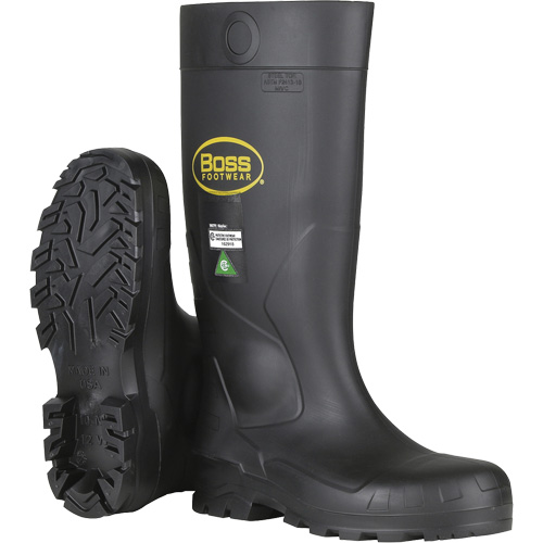 Dynamic Boss&reg; Full Safety Boot, PVC, Steel Toe, Size 6, Puncture Resistant Sole Northern Industrial Supply Inc.