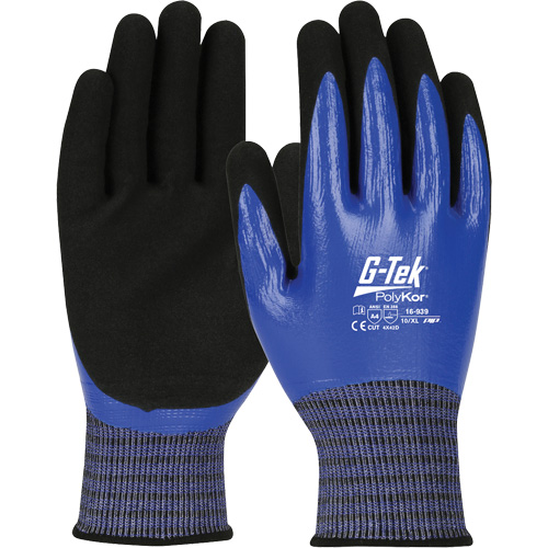 Gants r&eacute;sistants aux coupures G-Tek PolyKor X7, Taille Petit, Calibre 18, Rev&ecirc;tement Nitrile, Enveloppe en Fil technique, ANSI/ISEA 105 niveau 4 Northern Industrial Supply Inc.