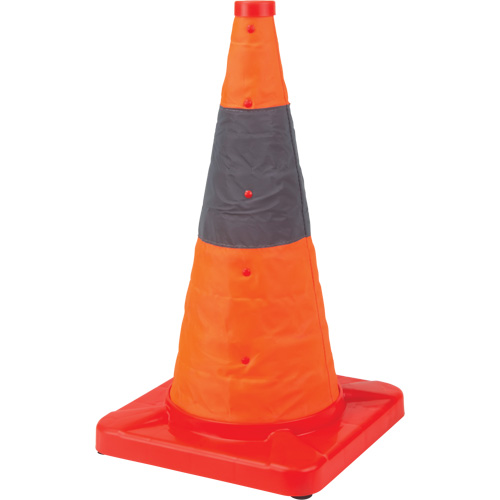 Collapsible Traffic Cone, 18" H, Orange Northern Industrial Supply Inc.