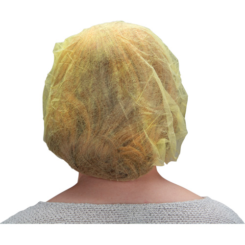 Bonnets bouffants, Polypropyl&egrave;ne, 21", Jaune Northern Industrial Supply Inc.