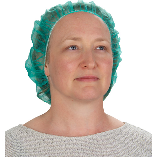Bonnets bouffants, Polypropyl&egrave;ne, 21", Vert Northern Industrial Supply Inc.