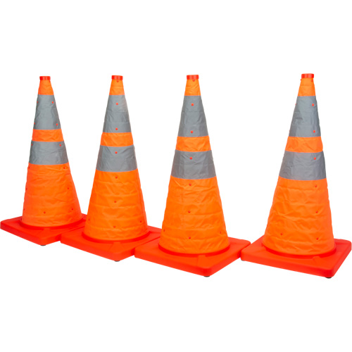 C&ocirc;ne de signalisation repliable, 28" h, Orange Northern Industrial Supply Inc.