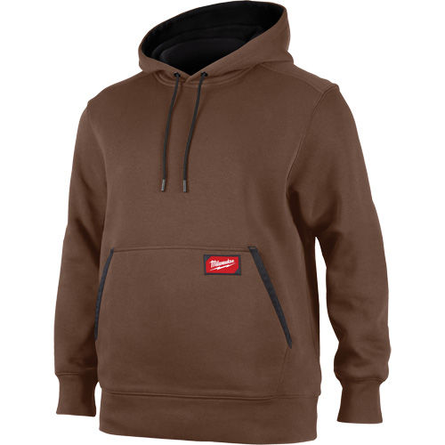 Midweight Pullover Hoodie, Men's, Small, Brown Northern Industrial Supply Inc.