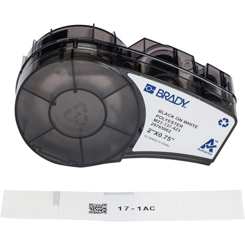 &eacute;tiquettes polyvalentes avec ruban pour environnements hostiles, Noir Northern Industrial Supply Inc.