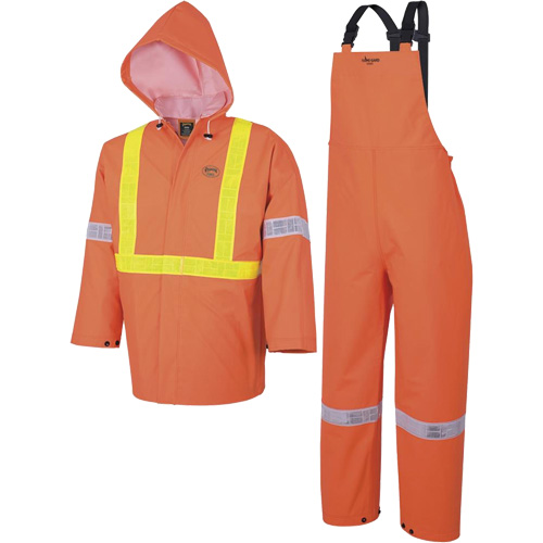 R85 Ensemble imperm&eacute;able de s&eacute;curit&eacute; 3 pi&egrave;ces ignifuge Element FR, Petit, Orange haute visibilit&eacute; Northern Industrial Supply Inc.