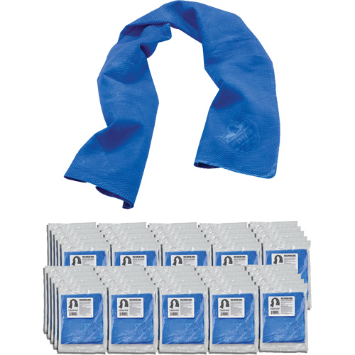 Serviette de refroidissement par &eacute;vaporation Chill-Its 6602, Bleu Northern Industrial Supply Inc.