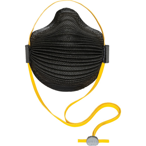 AirWave M Series Black Disposable Masks with SmartStrap&reg; & Full Foam Flange, N95, NIOSH Certified, Medium/Large Northern Industrial Supply Inc.