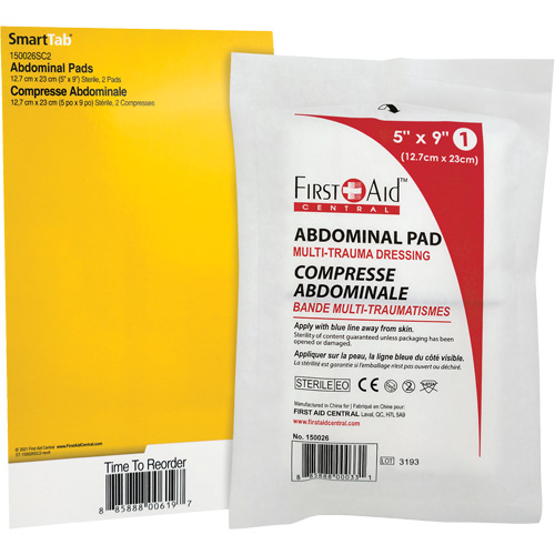 Recharge tampons pour trauma abdominal SmartCompliance Northern Industrial Supply Inc.