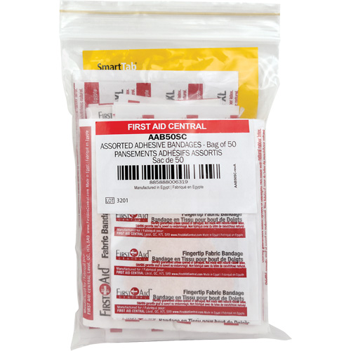 SmartCompliance&reg; Refill Adhesive Bandages, Assorted, Fabric/Plastic, Non-Sterile Northern Industrial Supply Inc.