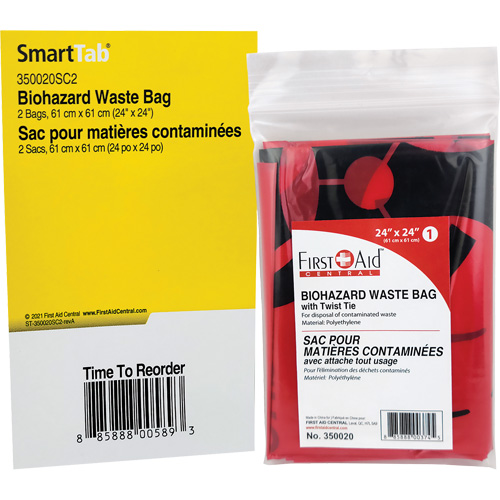 Recharge de sacs &agrave; d&eacute;chets SmartCompliance, Biorisque, 24" lo x 24" la Northern Industrial Supply Inc.