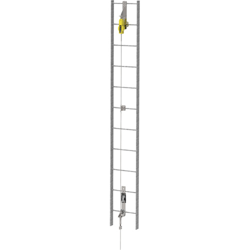 Ensemble de c&acirc;bles de s&eacute;curit&eacute; pour &eacute;chelle verticale Latchways, Acier inoxydable Northern Industrial Supply Inc.