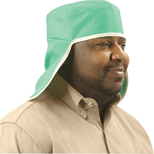 Chapeau avec couvre-nuque en coton ignifug&eacute; Weldlite, Taille unique, Vert Northern Industrial Supply Inc.