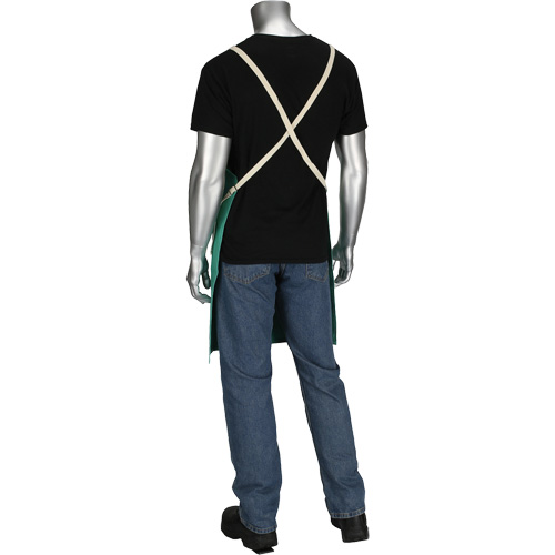 Tablier en satinette 100 % coton trait&eacute; FR Ironcat Dynamic, Salopette, Vert Northern Industrial Supply Inc.