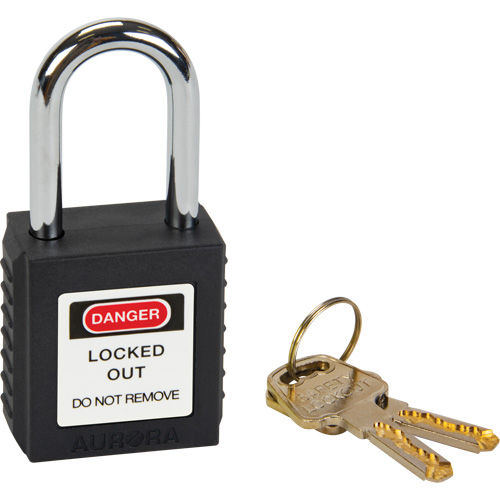 Verrouillage pour les consignations, Cadenas de s&eacute;curit&eacute;, Cl&eacute;s diff&eacute;rentes, Thermoplastique, Largeur de 1-1/2" Northern Industrial Supply Inc.